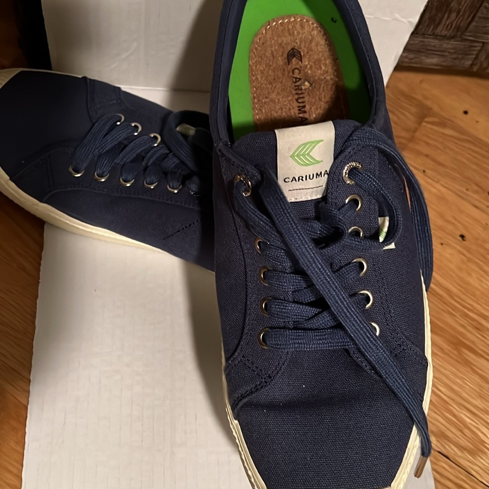 Cariuma Men’s BLUE TENNIS SHOES 12.5 EUC! EXTREME SUSTAINABLE
